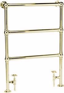 HR Traditional Countess heated towel rail (gold). 660x940mm. 864 BTU