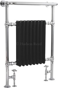 HR Traditional Marquis Heated Towel Rail (Chrome & Black). 675x960mm.