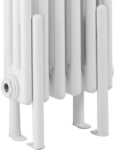 Ultra Colosseum 4 x Floor Mounting Radiator Legs (White).