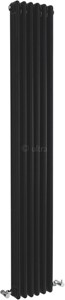 Ultra Colosseum Triple Column Radiator (Black). 291x1800mm.