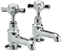 Ultra Beaumont Long Nose Basin taps (Pair, Chrome)