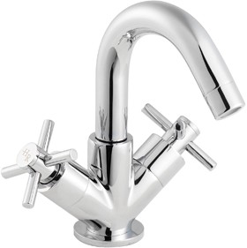 Hudson Reed Kristal Mono Basin Mixer With Free Push Button Basin Waste.