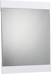 Hudson Reed Ellipse Bathroom Mirror With White Frame.  Size 600x800mm.