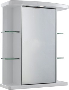 Ultra Cabinets Congress Mirror Cabinet, Light & Shaver. 530x670x255mm.