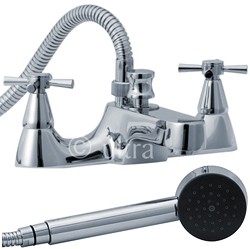 Ultra Riva Bath shower mixer tap including kit