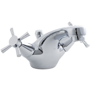 Ultra Riva Mono basin mixer tap with pop up waste.