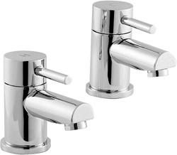 Ultra Quest Basin Taps (Pair, Chrome).