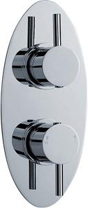 Ultra Quest 3/4" Twin Concealed Thermostatic Shower Valve With Diverter.