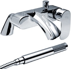 Hudson Reed Reign Waterfall Bath Shower Mixer Tap With Shower Kit.