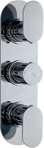 Hudson Reed Reign Triple Concealed Thermostatic Shower Valve (Chrome).