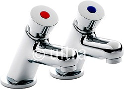 Ultra Water Saving Non Concussive Basin Taps (Chrome).