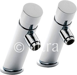 Ultra Water Saving Modern Non Concussive Basin Taps (Chrome).