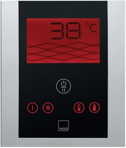 Vado Identity Remote Shower Mixer Unit With Digital Control Panel.