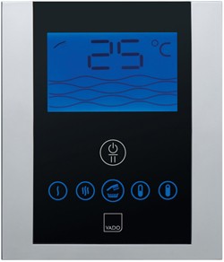 Vado Identity Remote Shower Mixer With Diverter & Digital Control Panel.