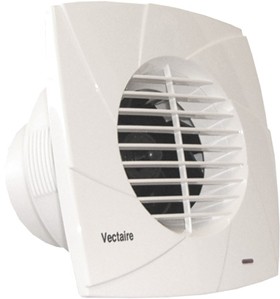 Vectaire Centrifugal High Pressure Extractor Fan With Timer. 100mm (White).