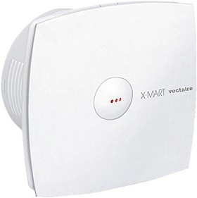 Vectaire X-Mart Auto Extractor Fan, Humidistat & Timer. 100mm (White).