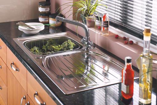 Alto 1.0 bowl satin polished kitchen sink. additional image