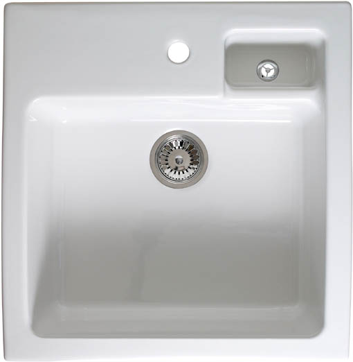 Canterbury 1.5 bowl sit-in ceramic kitchen sink additional image