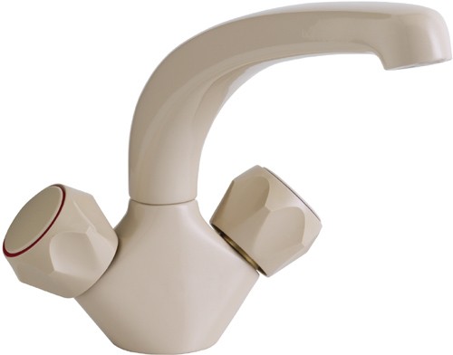 Dove mono kitchen mixer tap.  Champagne colour. additional image