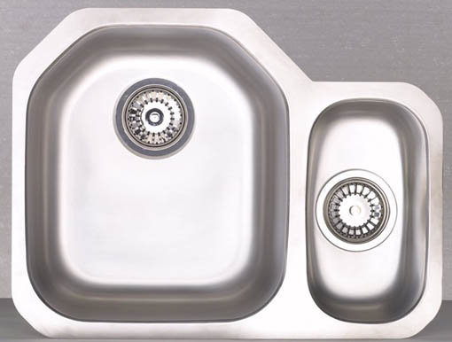 Echo D1 1.5 bowl right handed stainless steel kitchen sink. additional image