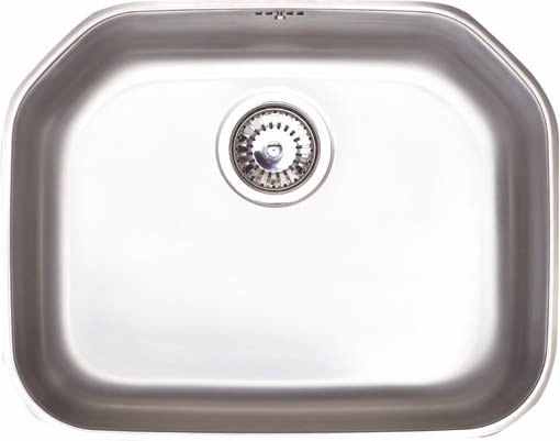 Echo S2 large bowl brushed steel undermount kitchen sink. additional image