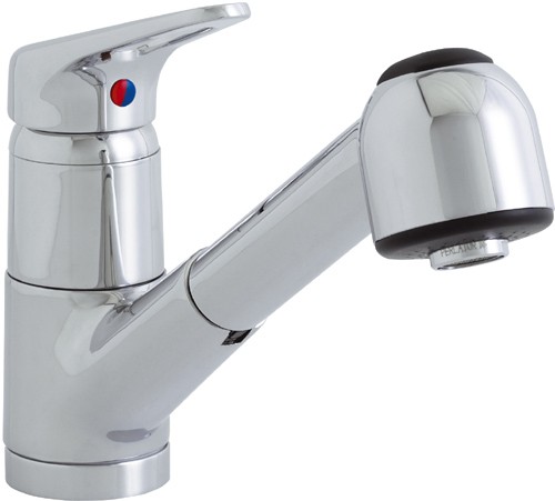 Finesse 259 kitchen mixer tap with pull out rinser. additional image