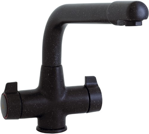 Targa kitchen mixer tap. Smokestone black colour. additional image