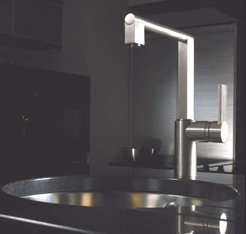 Indus Single Lever Kitchen Tap (Brushed Nickel). additional image