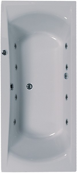 Double Ended Whirlpool Bath. 8 Jets. 1800x800mm. additional image