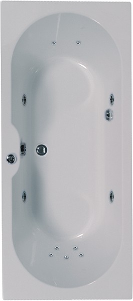 Double Ended Whirlpool Bath. 11 Jets. 1700x700mm. additional image