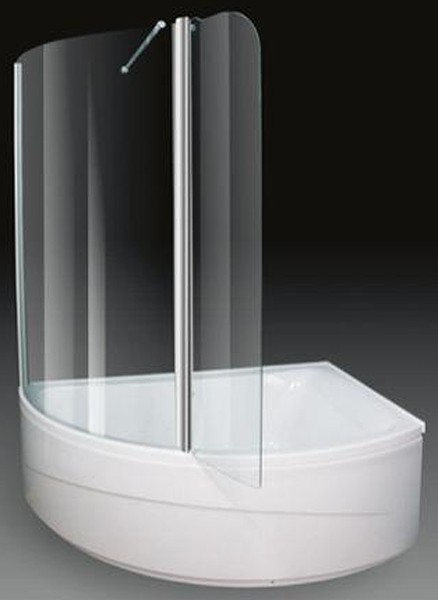 Corner Shower Bath With Screen.  Right Hand. 1500x1000mm. additional image