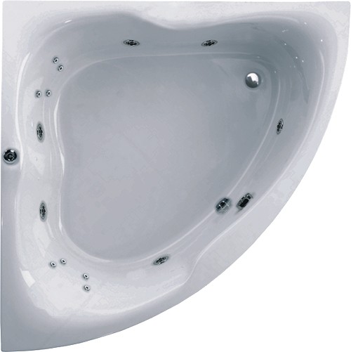 Corner Whirlpool Bath. 14 Jets. 1400x1400mm. additional image