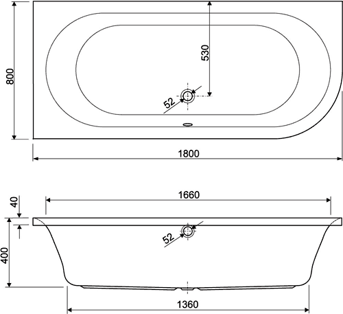 Corner Whirlpool Bath & Panel. 14 Jets. Right Handed additional image