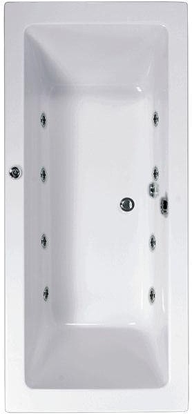 Double Ended Whirlpool Bath. 8 Jets. 1900x900mm. additional image