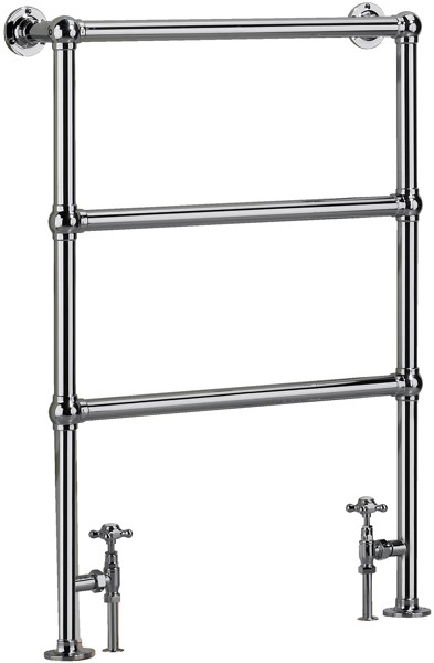 Bacchus 4 Bathroom Radiator (Chrome). 675x940mm. additional image