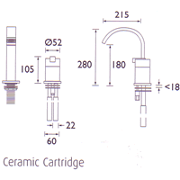 Bath Filler with Single Lever Control. additional image