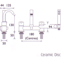 Deck Bath Shower Mixer. additional image