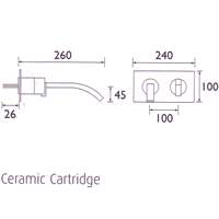 Wall Mounted Single Lever Bath Filler. additional image