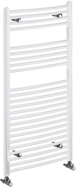 Gina Curved Electric Radiator (White). 600x700mm. additional image