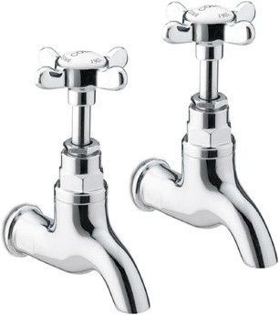 Bib Taps (pair), Chrome Plated. additional image