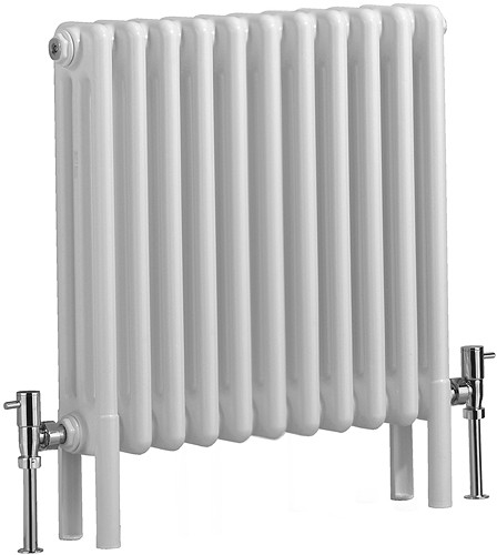 Nero 3 Column Bathroom Radiator (White). 535x600mm. additional image