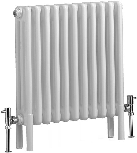 Nero 3 Column Electric Radiator (White). 535x600mm. additional image