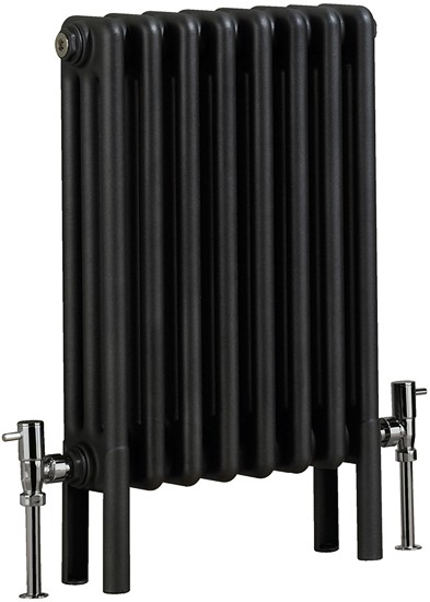 Nero 3 Column Bathroom Radiator (Gun Metal). 400x600mm. additional image