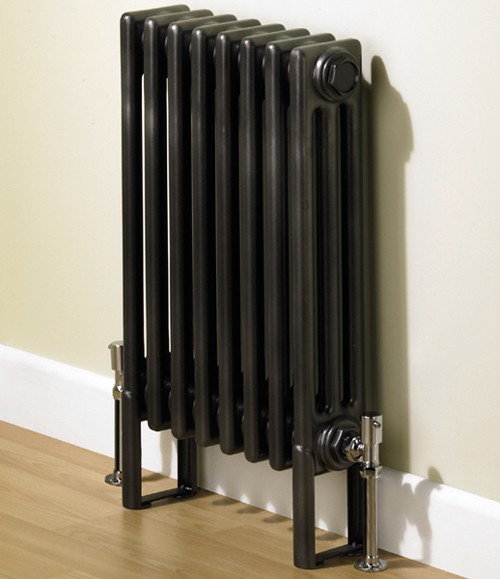 Nero 3 Column Bathroom Radiator (Gun Metal). 400x600mm. additional image