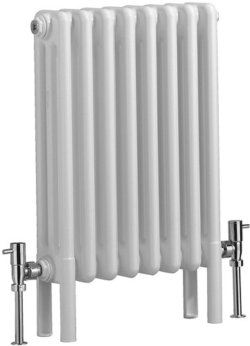 Nero 3 Column Bathroom Radiator (White). 400x600mm. additional image
