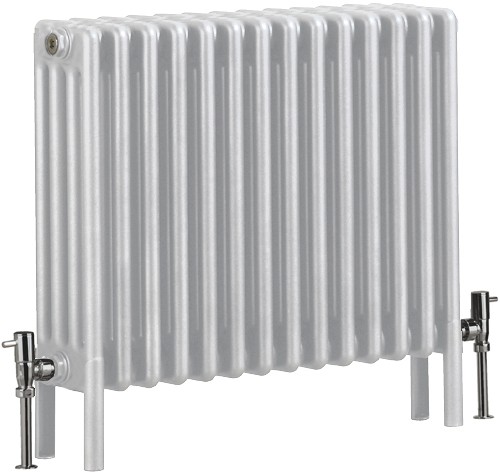 Nero 4 Column Bathroom Radiator (White). 670x600mm. additional image