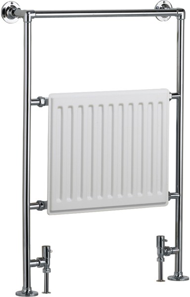 Venus Bathroom Radiator (Chrome & White). 686x952mm. additional image