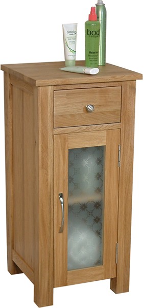 Bathroom Storage Cabinet (Oak). Size 765x365mm. additional image
