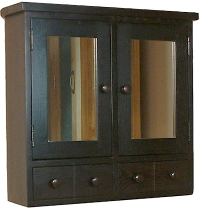 Mirror Bathroom Cabinet With Drawers (Ash). 630x600mm additional image