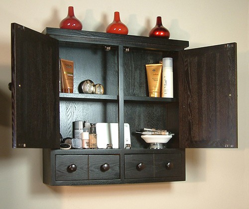 Mirror Bathroom Cabinet With Drawers (Ash). 630x600mm additional image